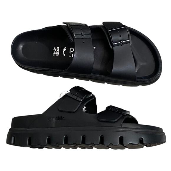 NWT Birkenstock Papillio Arizona platform chunky Leather exquisite 9 - Picture 4 of 6